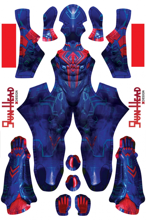 Realistic 2099 Gun Head Design Dye Sublimation