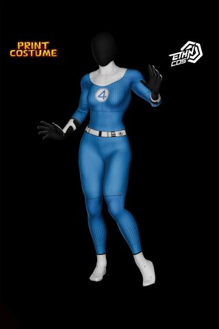 Ethn cos Invisible Woman Dye Sublimation On Spandex  Ethn cos Invisible Woman Dye Sublimation On Spandex