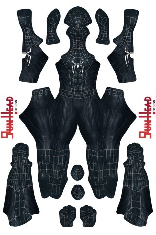 Gun Head Design Symbiote BND Sublimation On Spandex Gun Head Design Symbiote BND Sublimation On Spandex